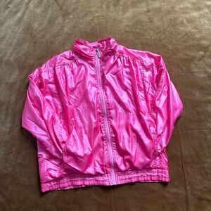 💖 VINTAGE 80s PINK WINDBREAKER 💖
